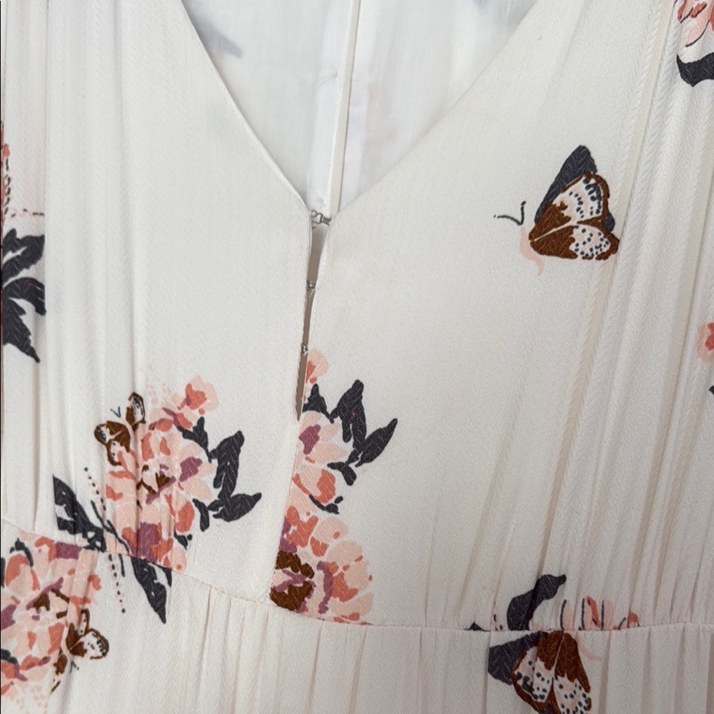 Free People Floral Cream Maxi Dress - Picture 3 of 5
